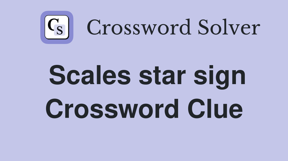 Scales Star Sign